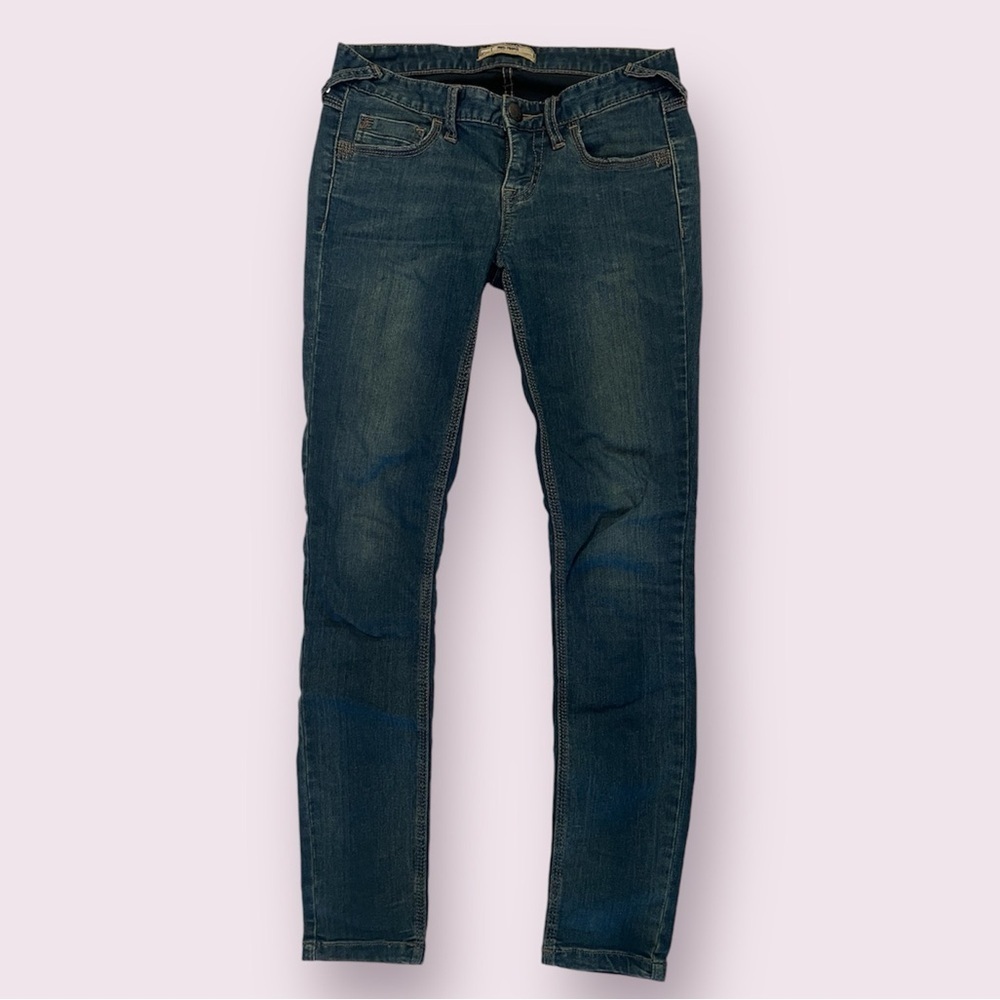 Free People Medium Wash Denim Skinny Jeans 26